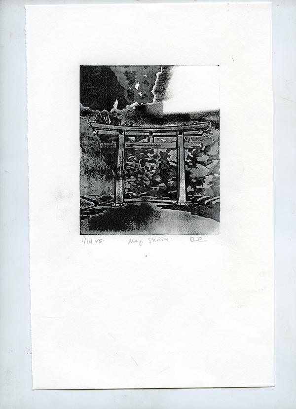 オーダー絵画A4 Meiji Art Print (Variable Edition Monoprint) — Katherine